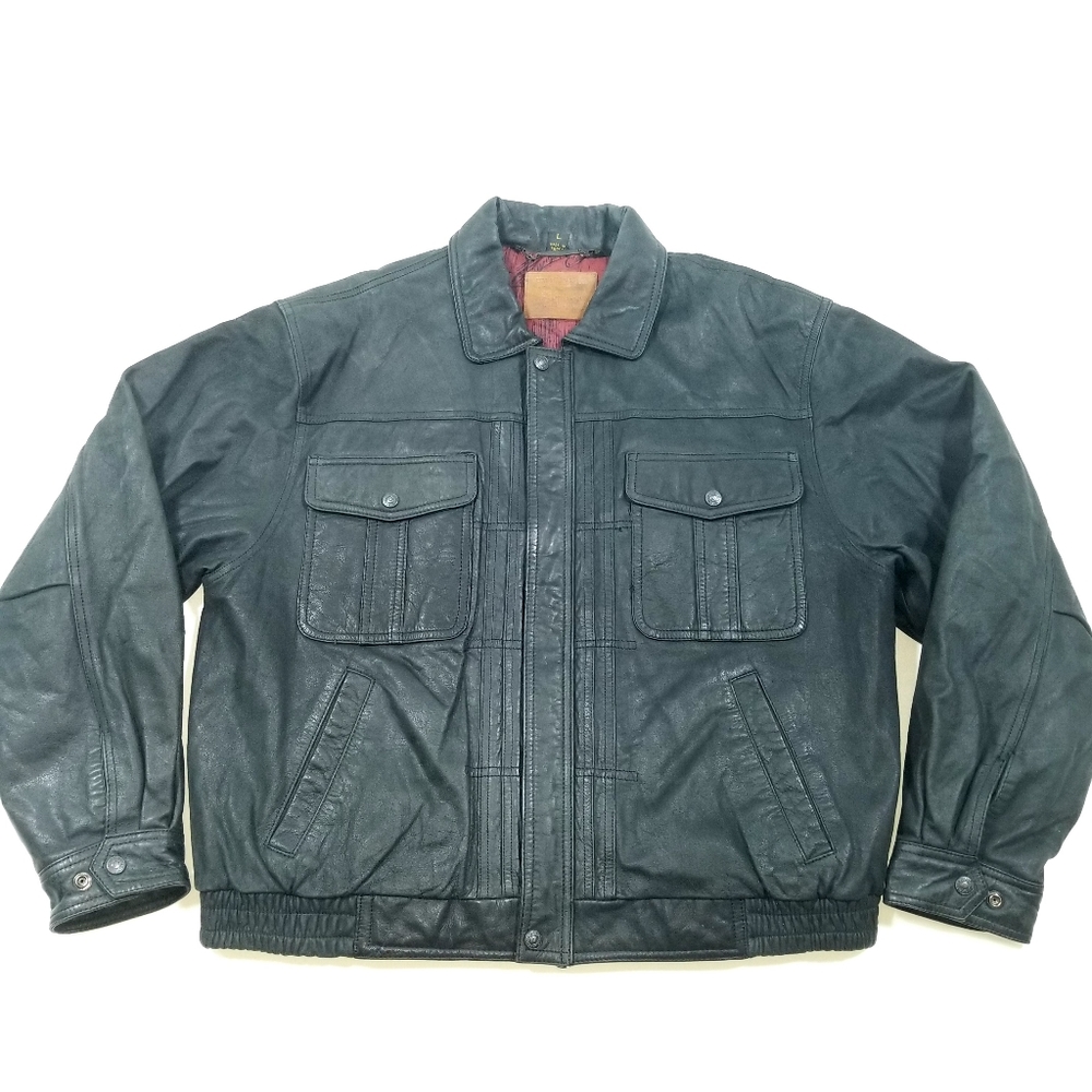 Levi's Soft Leather Bomber Jacket - Picture 2 of 8